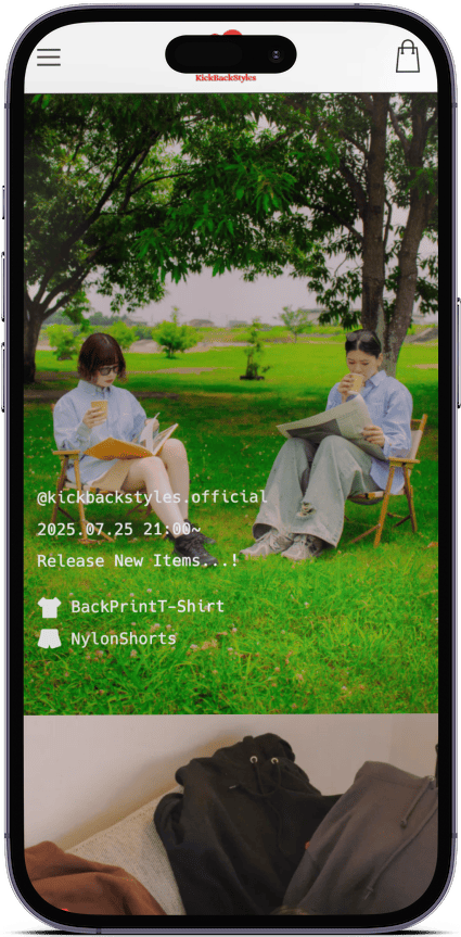 KickBackStyles - モックアップ画像1