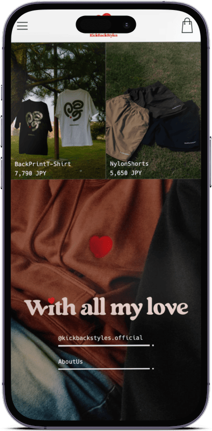 KickBackStyles - モックアップ画像3